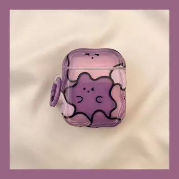 Чехол для Airpod3 для Apple Pro Чехол для наушников Второе поколение Беспроводной Bluetooth 1 Третье поколение Aipods2 Поколение Airpodpro Четвертое поколение AirPods Pro [Little purple monster] send Hook