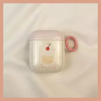 Чехол для Airpod3 для Apple Pro Чехол для наушников Второе поколение Беспроводной Bluetooth 1 Третье поколение Aipods2 Поколение Airpodpro Четвертое поколение 5 Airpods 3 [Pink Plaid Cherry Cake] Send Hook