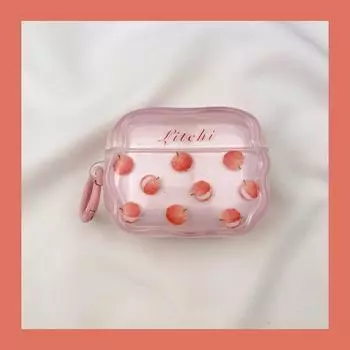Чехол для Airpod3 для Apple Pro Чехол для наушников Второе поколение Беспроводной Bluetooth Третье поколение Aipods2 Поколение Airpodpro Четвертое поколение 5 коробок AirPods 4 [Pink Full Screen Litchi] Send Hook