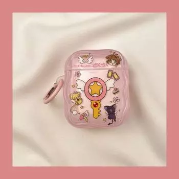 Чехол для Airpod3 для Apple Pro Чехол для наушников Второе поколение Беспроводной Bluetooth Третье поколение Aipods2 Поколение Airpodpro Четвертое поколение 5 AirPods Pro2 [Sailor Moon Magic Wand] Send Hook