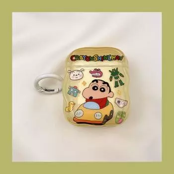 Чехол для Airpod3 для Apple Pro Чехол для наушников Второе поколение Беспроводной Bluetooth Третье поколение Aipods2 Поколение Airpodpro Четвертое поколение 5 AirPods Pro2 [Fun Cartoon Car Xiao Xin] Send Hook