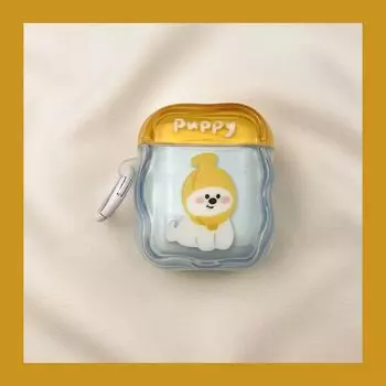 Чехол для Airpod3 для Apple Pro Чехол для наушников Второе поколение Беспроводной Bluetooth Третье поколение Aipods2 Поколение Airpodpro Четвертое поколение AirPods Pro [Banana West Highland Puppy] Send Hook