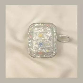 Чехол для Airpod3 для Apple Pro Чехол для наушников Второе поколение Беспроводной Bluetooth Третье поколение Aipods2 Поколение Airpodpro Четвертое поколение 5 AirPods Pro [Shell grain Color stars] send Hook