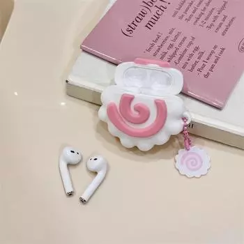 Чехол для Airpods 1/2/3/4, 3D чехол с изображением японской еды в виде рыбного пирога для Airpods Pro 2, мягкий силиконовый чехол для наушников для Airpods 4, чехол 2024 for airpods 1 2