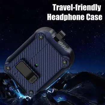 Чехол для Airpods Pro2, противоударный защитный чехол для наушников с замком переключения, поддержка беспроводной зарядки, чехол для наушников с защитой от падений for AirPods Pro2 фиолетовый