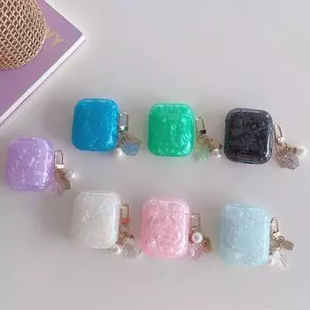 Чехол для Airpods Pro, красочный чехол с жемчужной подвеской, брелок для Apple Airpods 1, 2, 3, мягкие чехлы, защитные сумки для наушников Bluetooth For AirPods Pro 2