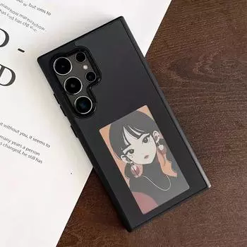 Чехол для экрана NFC Ai Smart E-Ink для Samsung Galaxy S24 Ultra S23 Ultra, экологически чистый жидкий силикон, всеобъемлющий проекционный чехол For Samsung S24 Ultra белый