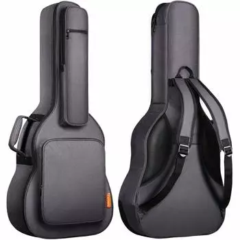 Чехол для акустической гитары CAHAYA с грифом 18 мм, губка, номер 5, большая вместимость, сумка через плечо, высококачественная подушка CY0176, (Патент №