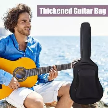 Чехол для акустической гитары Folk 40/41 дюймов, надежная прострочка, утолщенный чехол для электрогитары на молнии