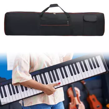 Чехол для электронной клавиатуры на 88 клавиш, портативный водонепроницаемый чехол, многоцелевой, пылезащитный с ручками 136x17x33cm