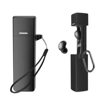 Чехол для Anker Soundcore A30i Мягкий силикагель, спортивный, стильный дизайн, амортизация, водонепроницаемый, пылезащитный, легкий, тонкий, мягкий чехол, оснащенный чёрный