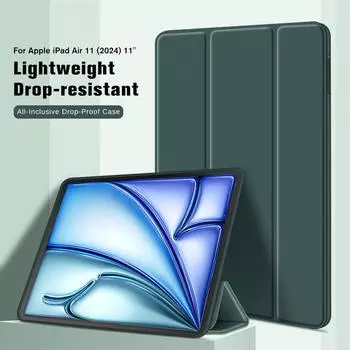 Чехол для Apple iPad Pro 11 2024, чехол для планшета, ультра складной жесткий кожаный чехол для ПК, iPad Air 11 Air11, iPadPro, 11 дюймов, IpadAir 6, 6th For Ipad Pro 11