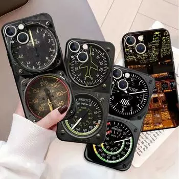 Чехол для Apple iPhone 11 13 12 14 Pro 7 Plus XR X XS Max 6 6S SE Phone Funda Aviation Самолет Вертолет Кабина Инструмент iPhone 14 Pro Max