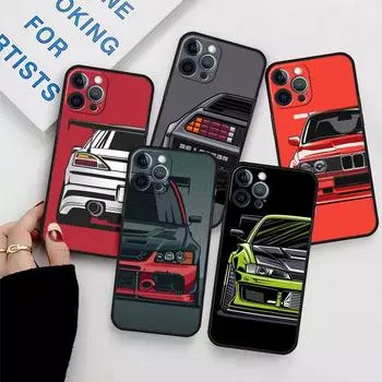 Чехол для Apple iPhone 11 13 12 14 Pro 7 Plus XR X XS Max 6 6S 13Pro SE 2022, силиконовый чехол для телефона, японский JDM, спортивные автомобили, комиксы iPhone 14 Pro Max