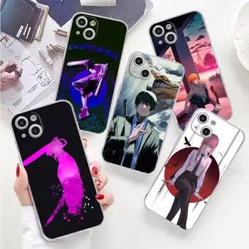 Чехол для Apple Iphone X Xs Xr 12 Mini 13 Pro 14 Plus 7 6s Se 8 11 Pro Max, чехлы из ТПУ, прозрачный мягкий чехол с рисунком «Бензопила в стиле комиксов» iPhone X(XS)