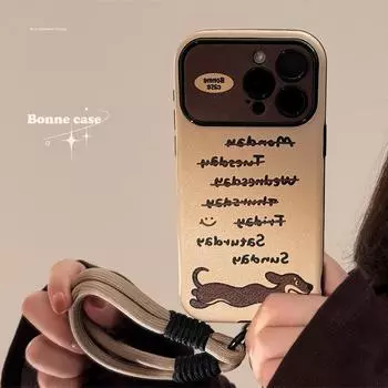 Чехол для Apple Phone Sausage Dog, подходящий для 11/12/13/14/15/16 PRO/PROMAX/PLUS 15promax