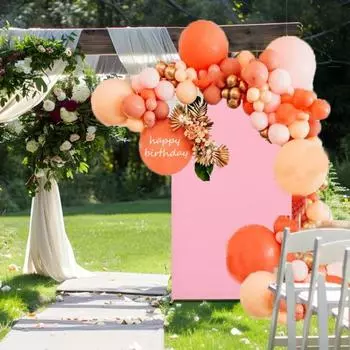 Чехол для арки в виде полумесяца, чехол для свадебного фона, чехол для подставки, эластичная тканевая арка для фона, чехол для 6-футовой арки в виде полумесяца, помолвка, детский душ чёрный