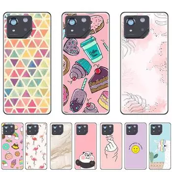 Чехол для Asus ROG 8 Черный Чехол на ROG8 6,78 дюймов Силиконовый Роскошный ударопрочный Полная защита бампера ROG8-Style 1