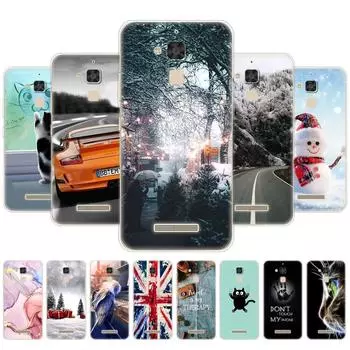 чехол для ASUS Zenfone 3 MAX ZC520TL 5,2 дюйма; Мягкий силиконовый чехол из ТПУ на спине, чехол для телефона, бампер, зима, снег, Рождество zenfone 3 Max zc520t