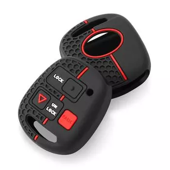 Чехол для автомобильного брелока для Toyota Avensis Yaris Camry 30 RAV4 Land Cruiser 120 Prado Corolla Land Cruiser для Lexus RX 330 Is200 чёрный