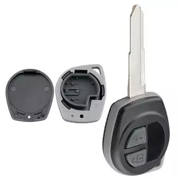 Чехол для автомобильного брелока с 2 кнопками, сменный чехол с дистанционным управлением с лезвием HU87, подходит для SUZUKI IGNIS ALTO no HU87 Blade