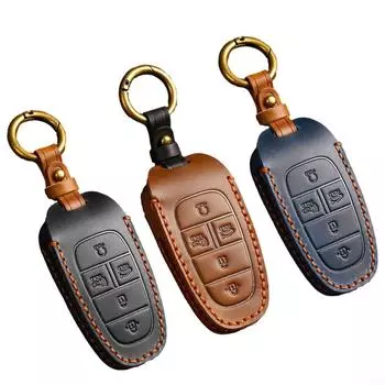 Чехол для автомобильного ключа, 5 кнопок, защита от падения, черный/коричневый/синий, подарок чёрный