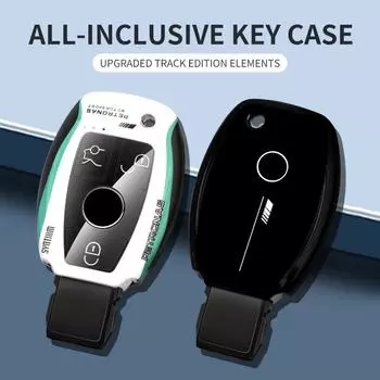 Чехол для автомобильного ключа ABS+TPU, защитная пряжка для Mercedes Benz CEBAR Class GLA GLS GLK GLC CLA W204 W205 W212 W463 W176