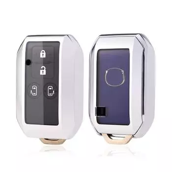 Чехол для автомобильного ключа автомобиля, автомобильные аксессуары, TPU, 1 шт., защита от падения, для Suzuki Swift 2017-2020, полностью герметичный чехол для ключа красный