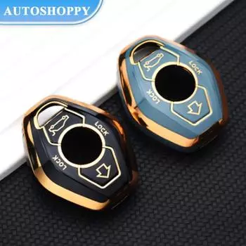 Чехол для автомобильного ключа, брелок-брелок для BMW E38 E39 E46 E83 E53 E60 E63 E61 E64 E83 E85 E86 M5 325i X3 X5 Z3 Z4 3 5 7 серии чёрный