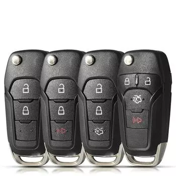 Чехол для автомобильного ключа, брелок, подходит для Ford F150 F250 F350 Explorer Ranger KA Fiesta Mondeo Focus Everest Edge Kuga Escort HU101 Blade 2