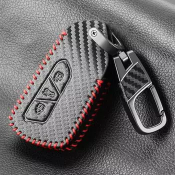 Чехол для автомобильного ключа, чехол-брелок для Volkseagen VW Passat B8 Magotan Golf 8 2020 для Skoda Superb A7 Kodiaq Octavia A8 2021 Seat MK4 чёрный