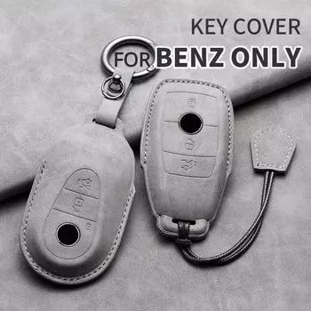 Чехол для автомобильного ключа Чехол для Mercedes Benz ABCS Class AMG GLA CLA GLC W176 W221 W204 W205 Кожаный высококачественный автомобильный Krychain
