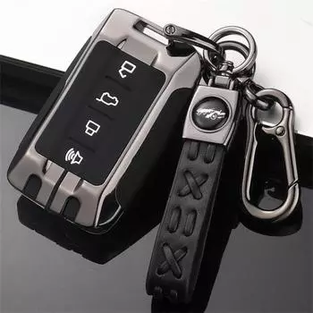 Чехол для автомобильного ключа, чехол для ключа TANK 2021 Great Wall, автомобильные аксессуары, держатель для стайлинга автомобиля, защита корпуса серый
