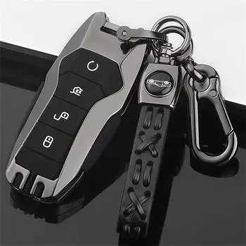 Чехол для автомобильного ключа, чехол для смарт-ключа Tang DM 2018, сумка для ключей, автомобильные аксессуары, брелок, чехлы для ключей серый