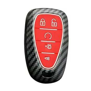 Чехол для автомобильного ключа Чехол для Chevrolet Для Sonic Для Malibu Для Trax Для Bolt 2017 Up Remote Carbon Key Case Cover Bag CHINA