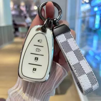 Чехол для автомобильного ключа Chevrolet для Malibu XL, Cruz, Changxun, Volando, Explorer, Trailblazer - мужская сумка с пряжкой Chevrolet Smart 4-button фиолетовый