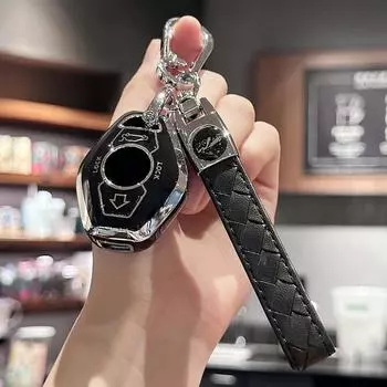 Чехол для автомобильного ключа, держатель для ключей с брелком для BMW 3 5 7 серии M3 M5 M6 X3 X5 Z3 Z4 Z8 чёрный