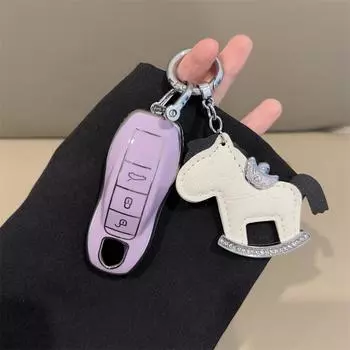 Чехол для автомобильного ключа дистанционного управления TPU, защитный чехол для Porsche 911 9YA 970 718 981 911 Panamera Spyder Carrera Macan Boxster Cayenne