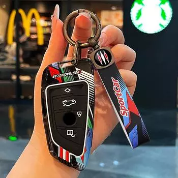 Чехол для автомобильного ключа для BMW X1 X3 X4 X5 F15 X6 F16 G30 7 серии G11 F48 F39 520 525 f30 118i 218i 320i Аксессуары для салона автомобиля