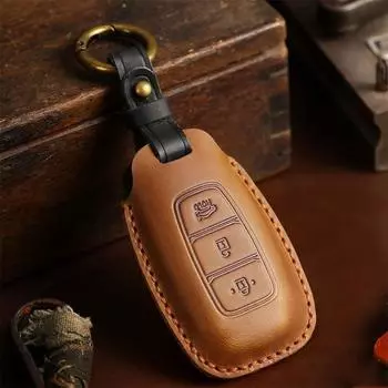 Чехол для автомобильного ключа для hyundai solaris i10 i40 i20 i30 creta tucson santa fe ix35 ix25 elantra sonata kona 2008 verna accent matrix чёрный