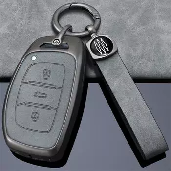Чехол для автомобильного ключа для Hyundai ix25 i10 ix35 Mistra 2013 2014 2015 2016 2017 2018 чехлы аксессуары держатель для автомобильного стайлинга серый
