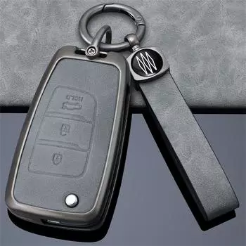 Чехол для автомобильного ключа для Hyundai Elantra Solaris 2016 2017 2018 3 кнопки складной дистанционный ключ оболочка бесплатные аксессуары держатель оболочка серый