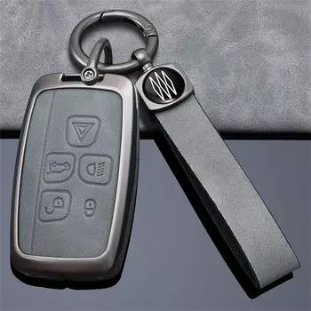 Чехол для автомобильного ключа для jaguar xf xj для land rover freelander 2 защитный чехол держатель для автомобиля чехол для брелока аксессуары для стайлинга автомобилей серый