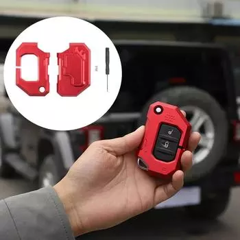Чехол для автомобильного ключа для Jeep Wrangler JL Gladiator JT 2018 2022, брелок для ключей, защитный чехол, аксессуары чёрный