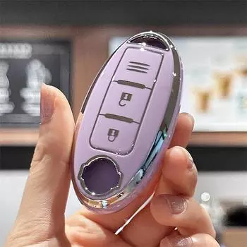 Чехол для автомобильного ключа для NISSAN-Tiida Qashqai X-TRAIL Terra18 370Z 15 марта, модели высокого класса, 3 кнопки, чехол для автомобильного брелока NISSAN чёрный