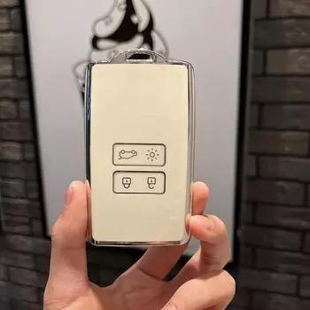 Чехол для автомобильного ключа для Renault Koleos Kadjar Scenic Megane Sandero Espace Clio Captur Kangoo Laguna Talisman Twi Аксессуары чёрный