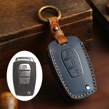 Чехол для автомобильного ключа для SsangYong Kyron Actyon Tivolan Korando Rexton Tivoli Key Holder Car Key Shell Car Key Accessories коричневый