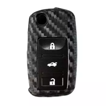 Чехол для автомобильного ключа для VW Volkswagen Passat B5 Polo T4 Golf4 Skoda Octavia A5 чёрный