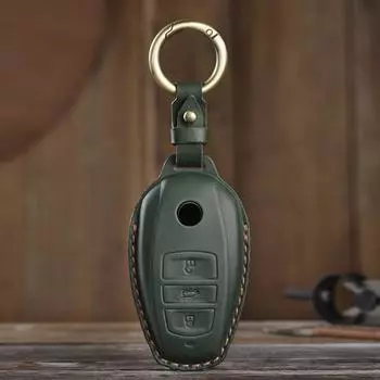 Чехол для автомобильного ключа для VW Touareg Car Styling L2032 Keyless Entry Smart Accessories Keychain Car-Styling 3 Button Protector коричневый