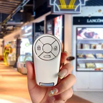 Чехол для автомобильного ключа GUSHIBEI TPU для Great Wall Euler Good Cat 2022 чёрный